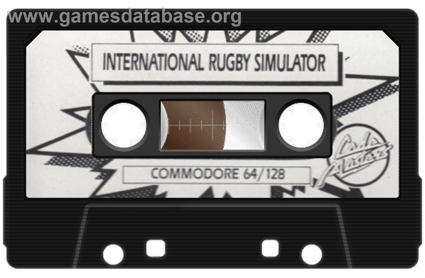International Rugby Simulator - Commodore 64 - Artwork - Cartridge