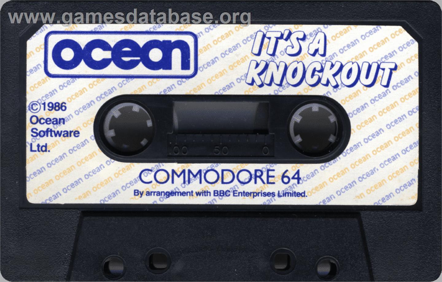 It's A Knockout - Commodore 64 - Artwork - Cartridge