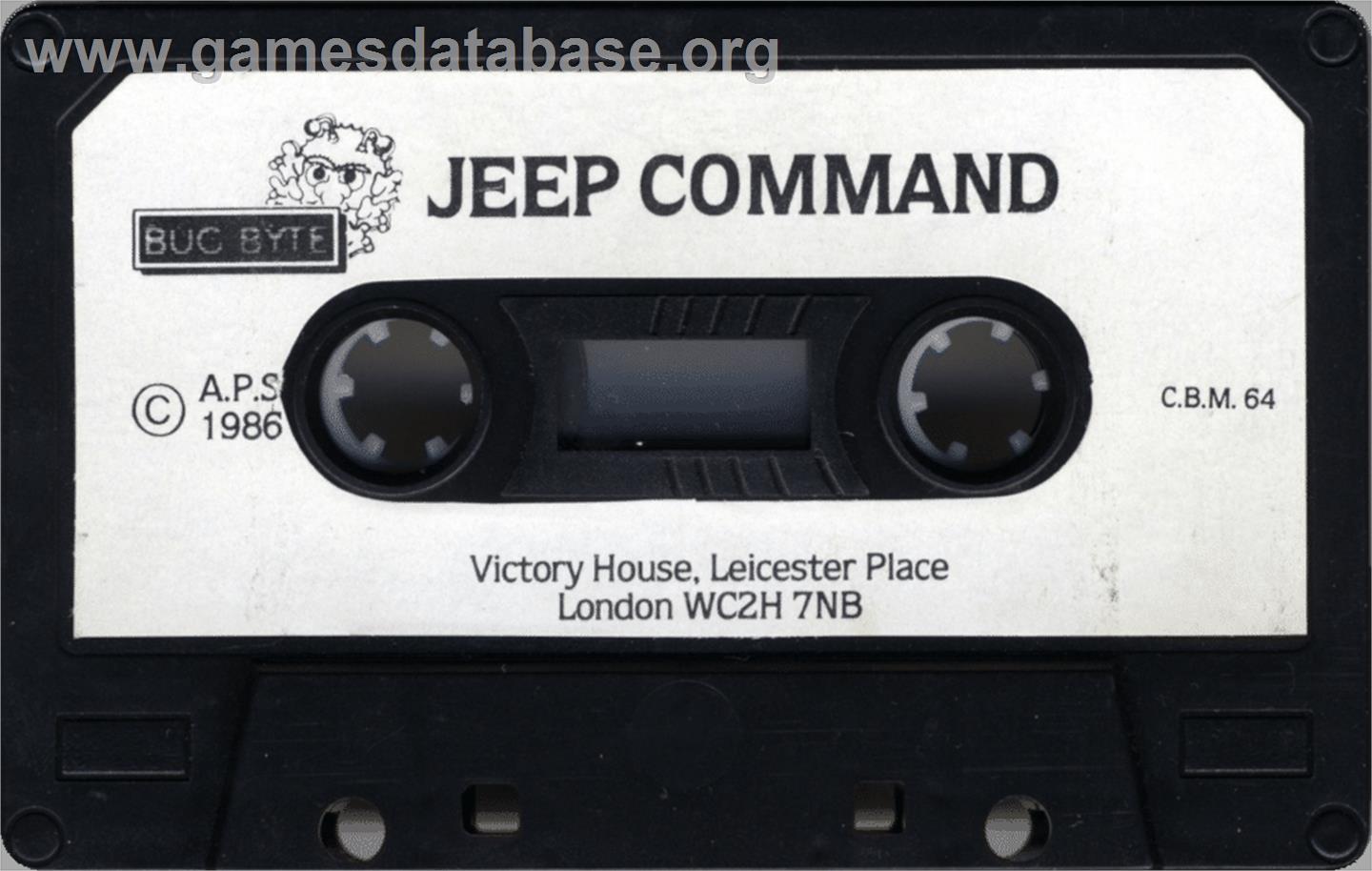 Jeep Command - Commodore 64 - Artwork - Cartridge