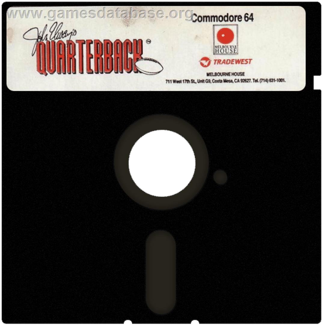 John Elway's Quarterback - Commodore 64 - Artwork - Cartridge