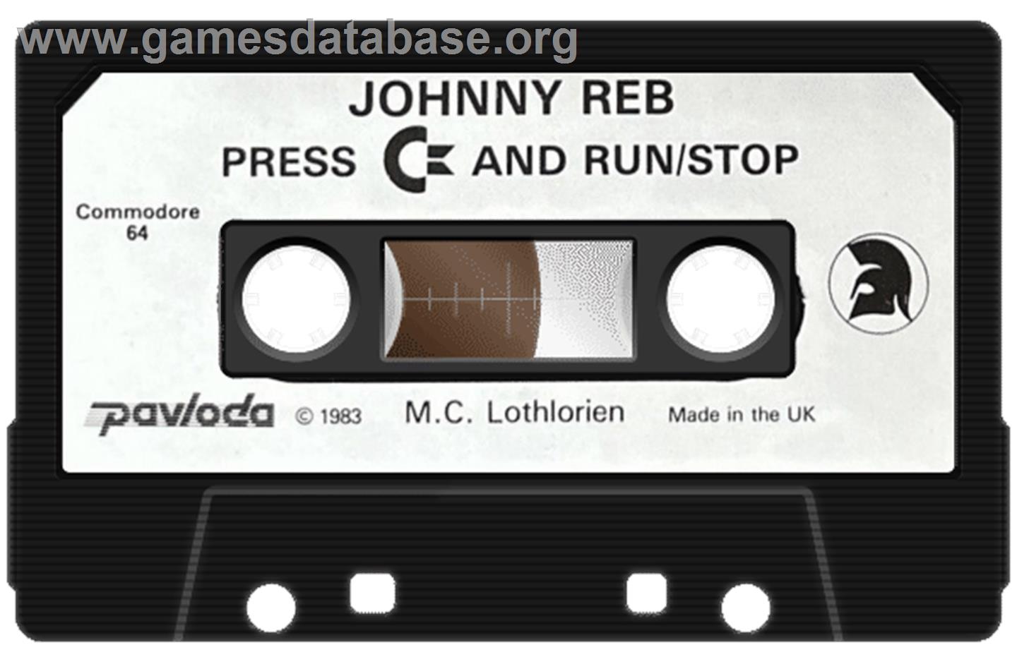 Johnny Reb - Commodore 64 - Artwork - Cartridge