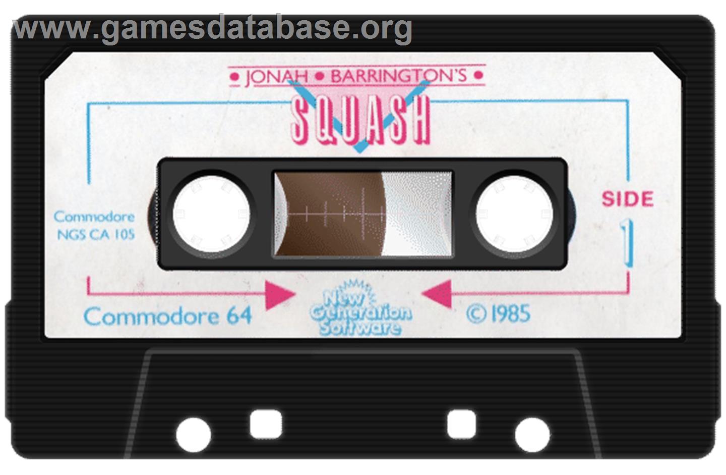 Jonah Barrington's Squash - Commodore 64 - Artwork - Cartridge