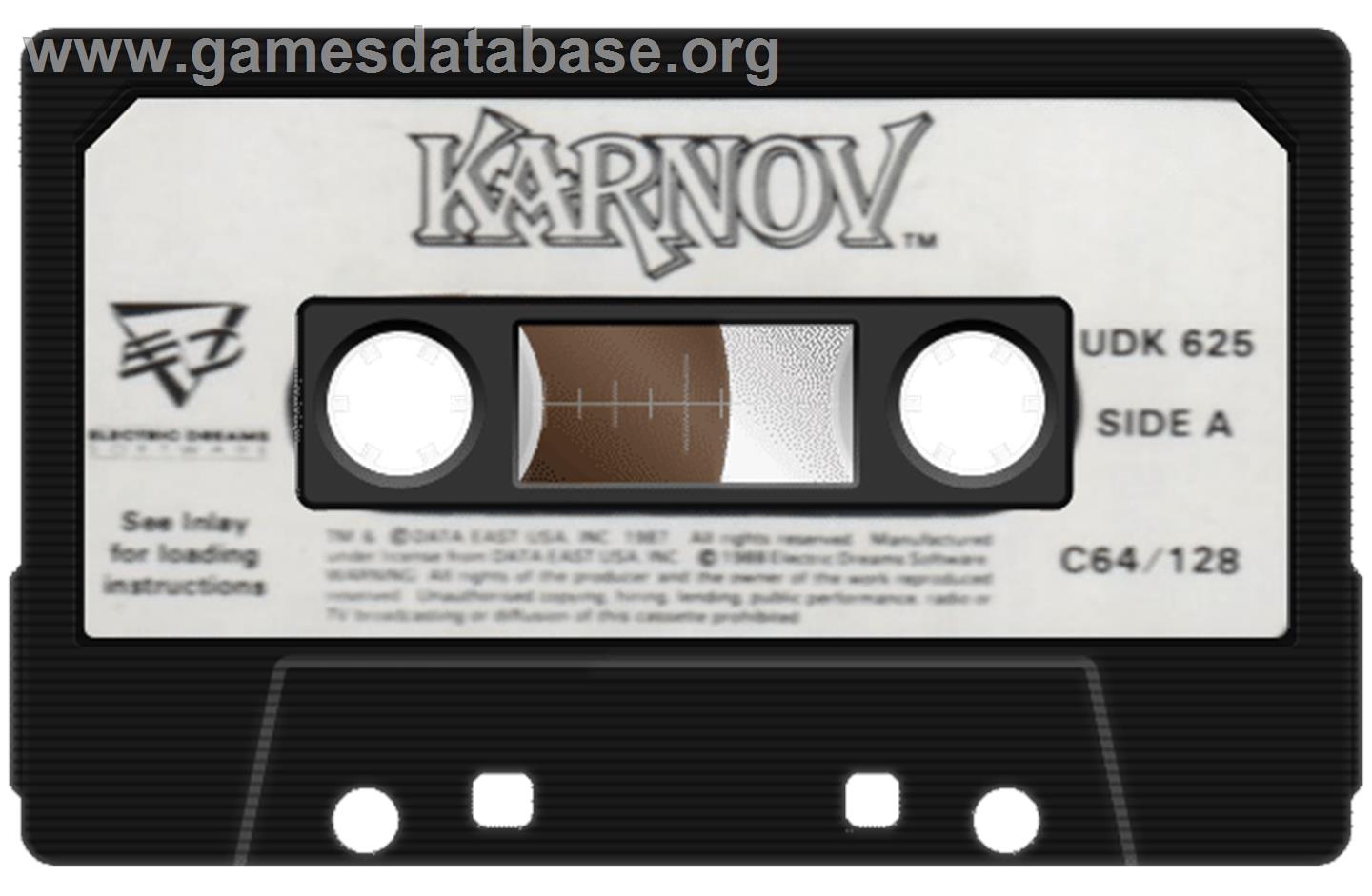 Karnov - Commodore 64 - Artwork - Cartridge