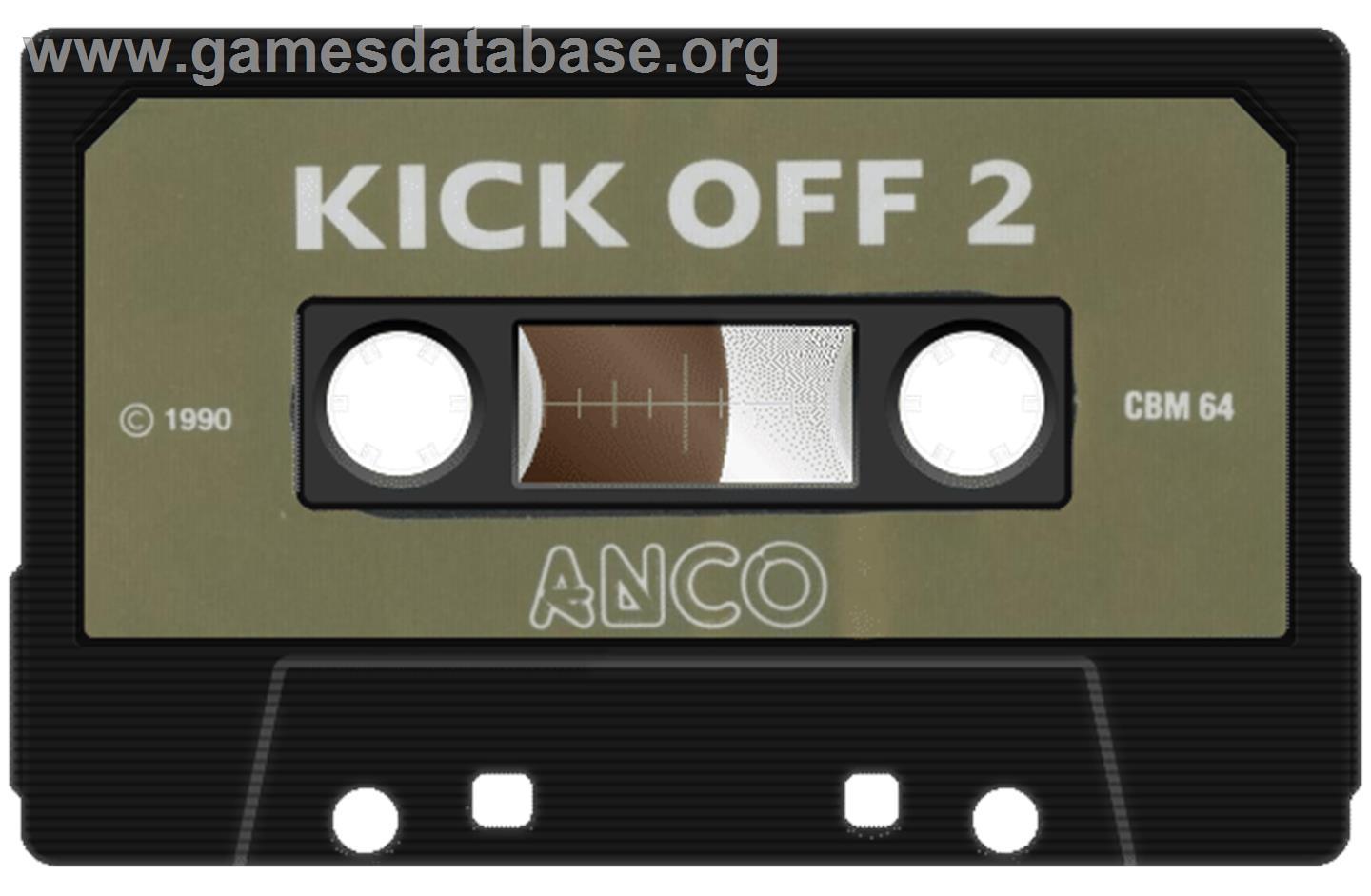 Kick Off 2 - Commodore 64 - Artwork - Cartridge