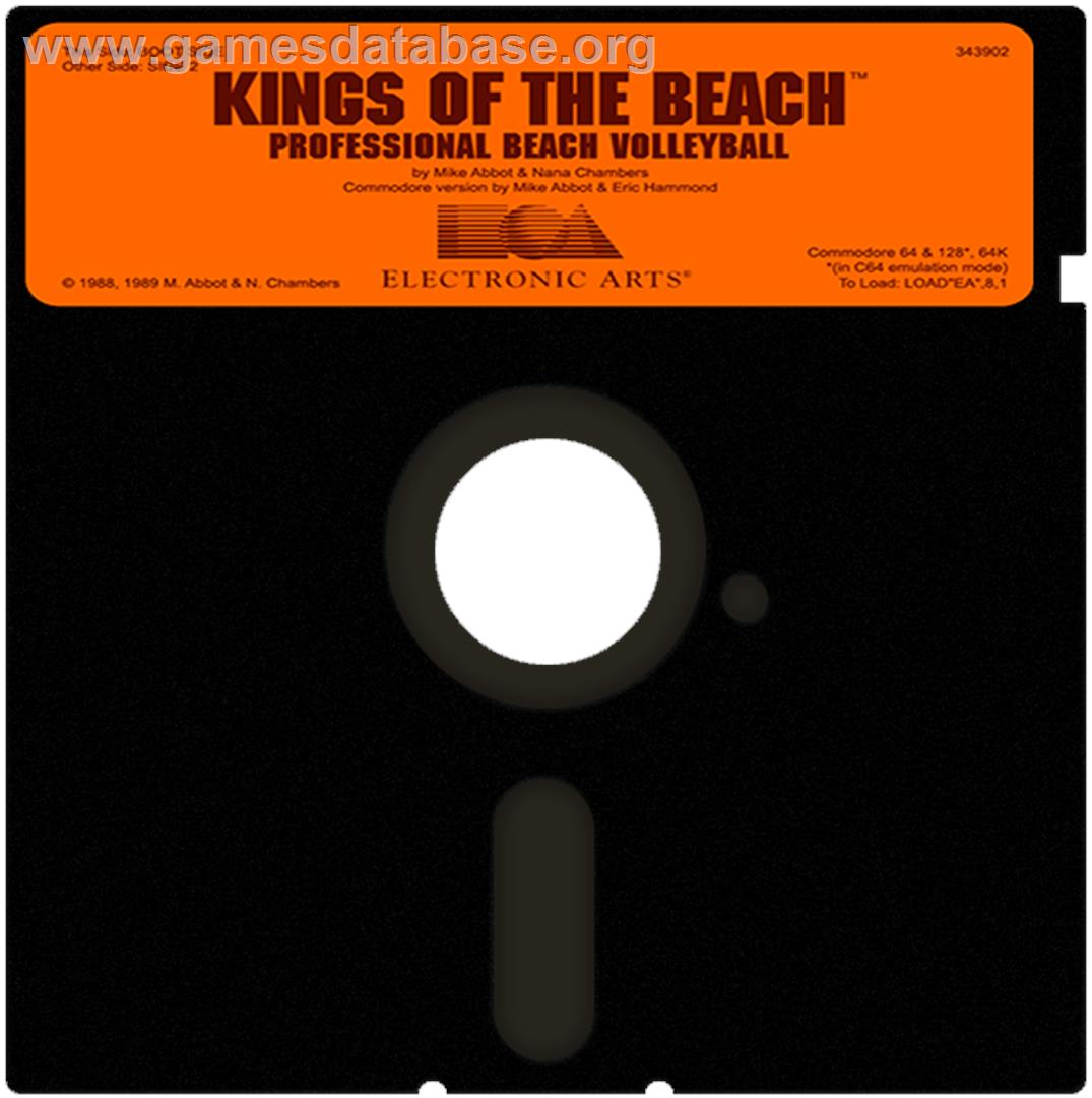 Kings of the Beach - Commodore 64 - Artwork - Cartridge