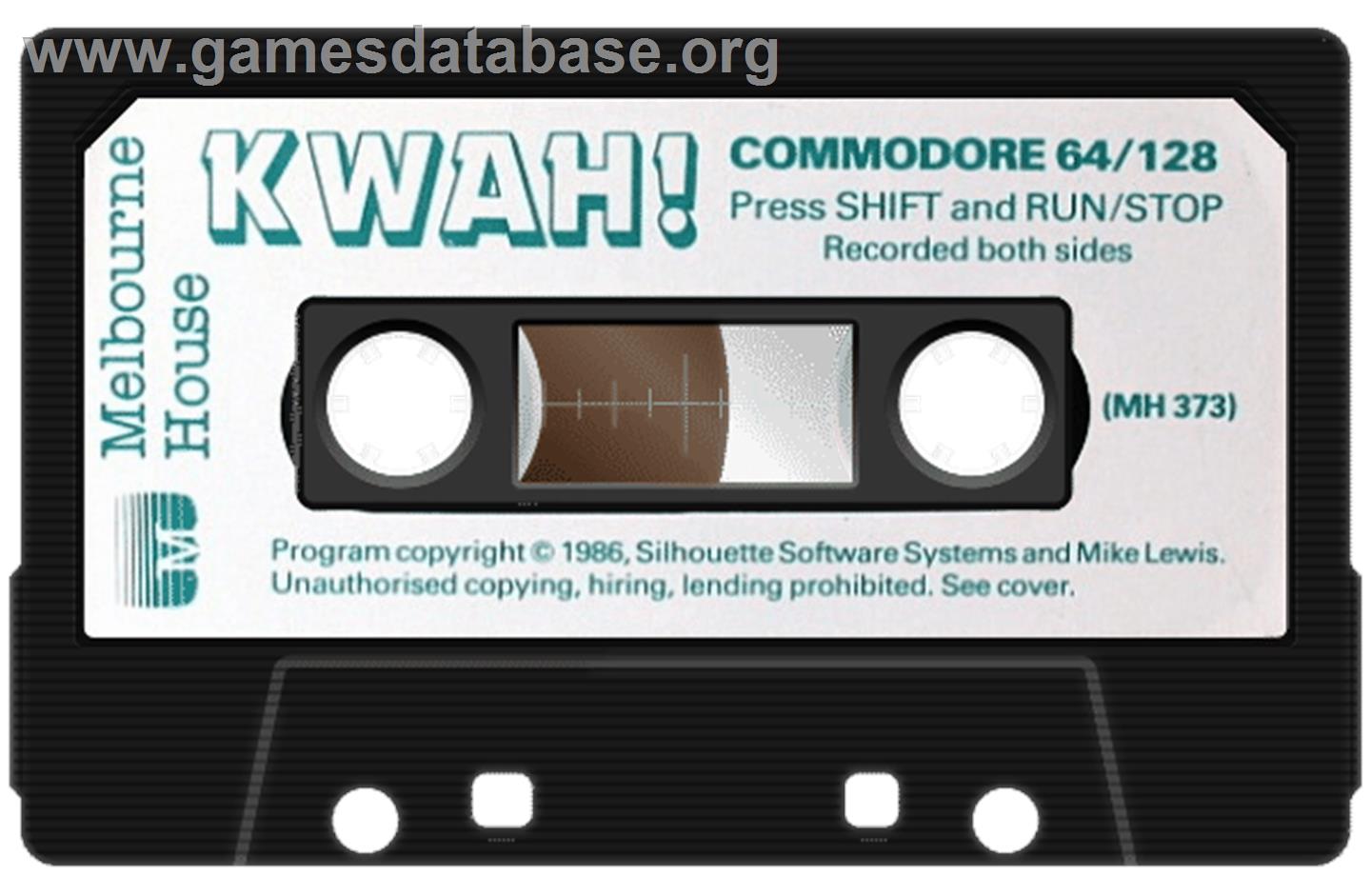 Kwah! - Commodore 64 - Artwork - Cartridge