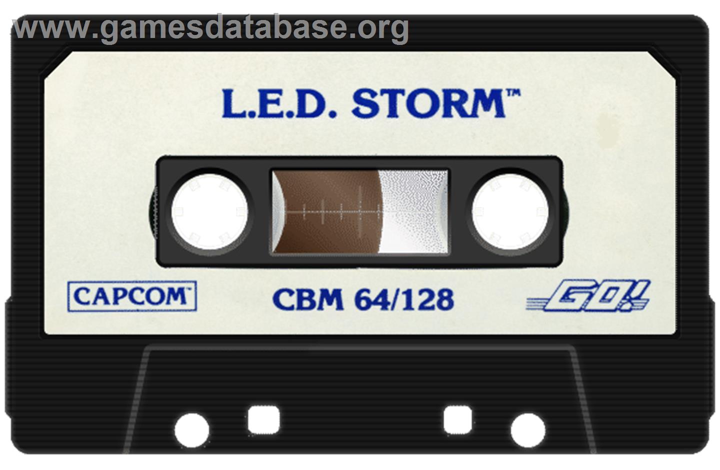 L.E.D. Storm - Commodore 64 - Artwork - Cartridge