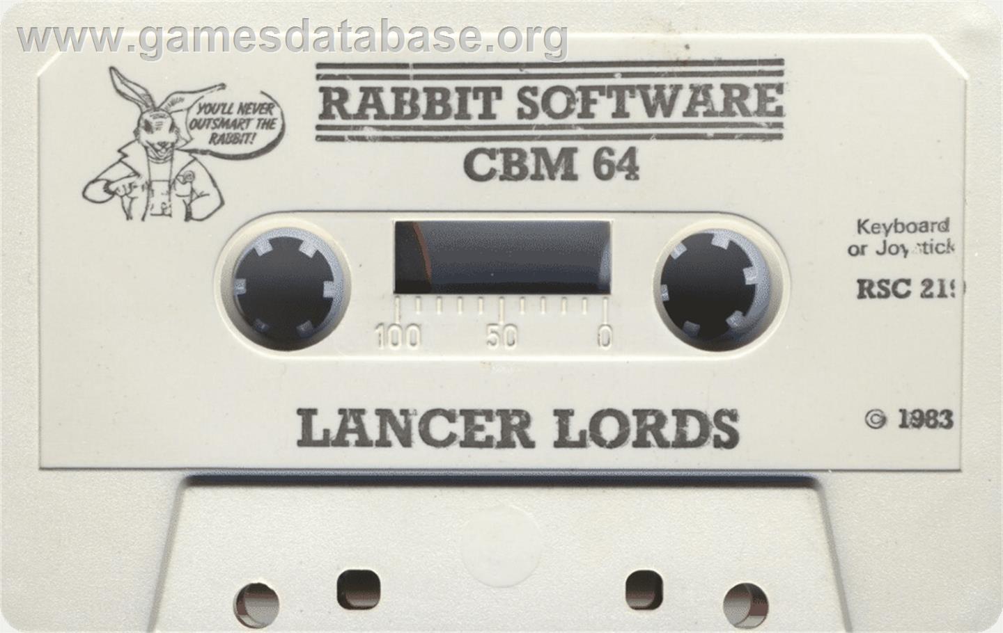 Lancer Lords - Commodore 64 - Artwork - Cartridge