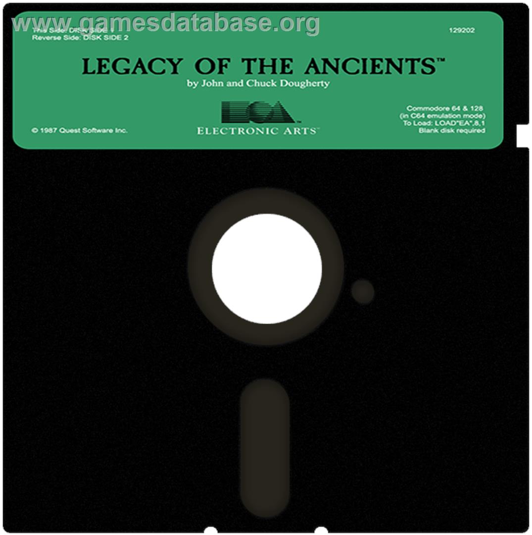 Legacy of the Ancients - Commodore 64 - Artwork - Cartridge