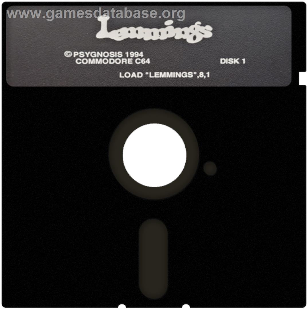 Lemmings - Commodore 64 - Artwork - Cartridge