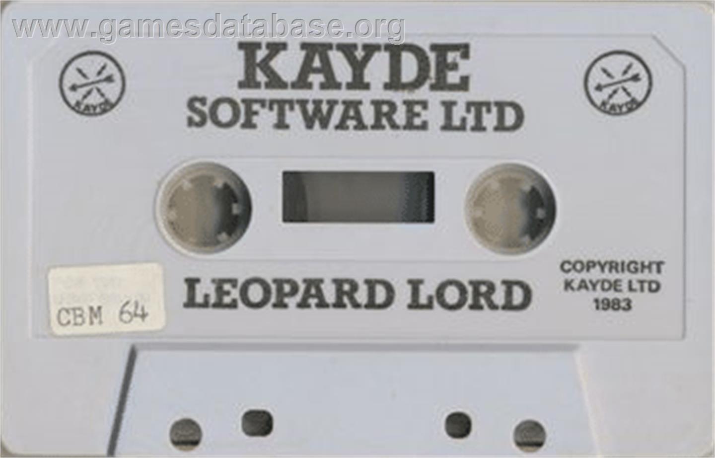 Leopard Lord - Commodore 64 - Artwork - Cartridge