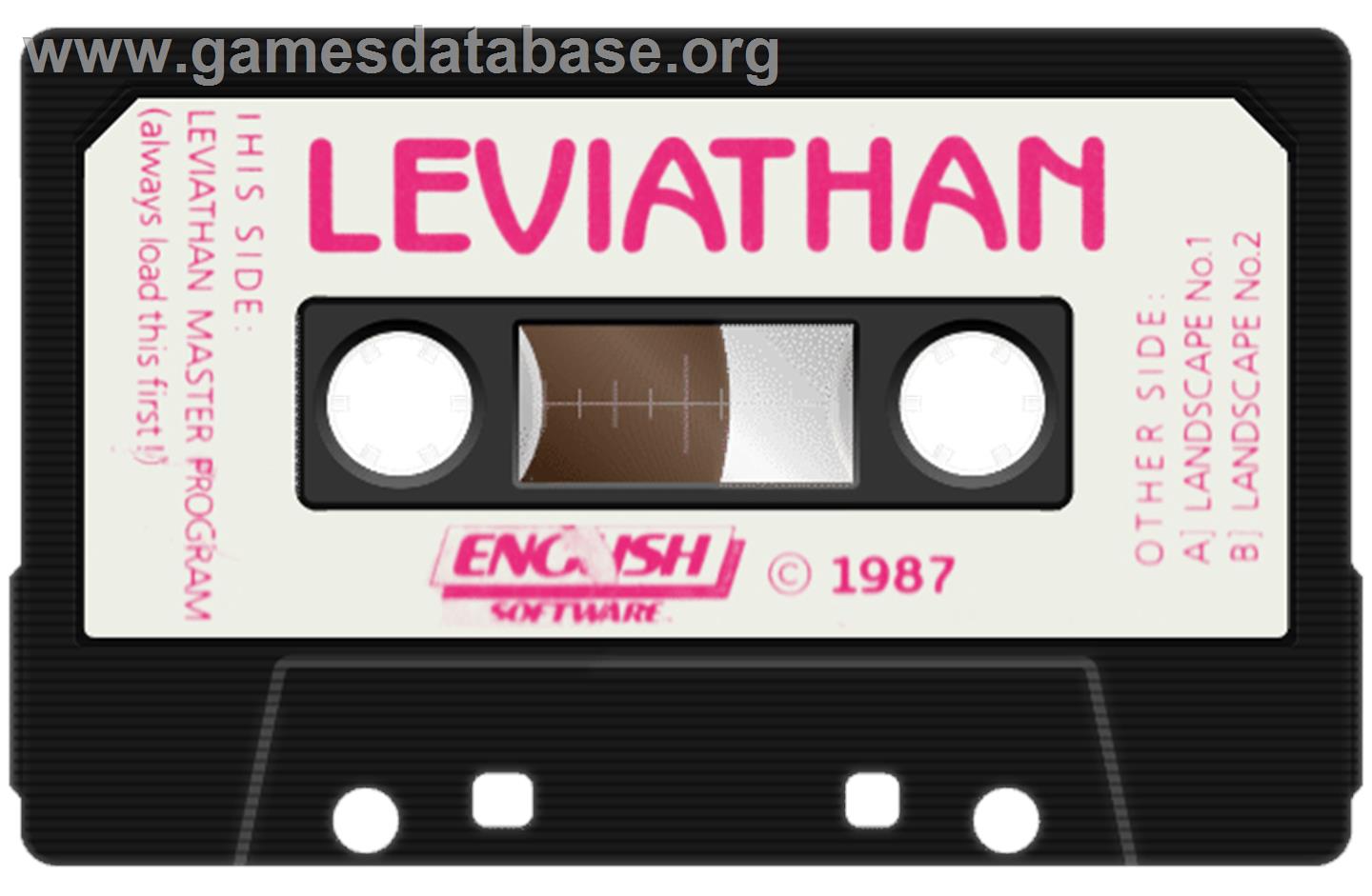 Leviathan - Commodore 64 - Artwork - Cartridge
