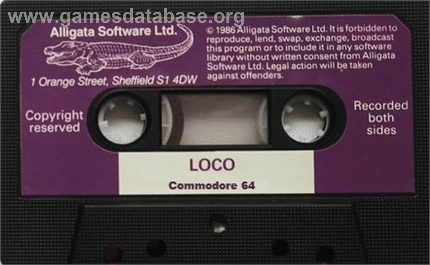 Loco (Coplin Software) - Commodore 64 - Artwork - Cartridge