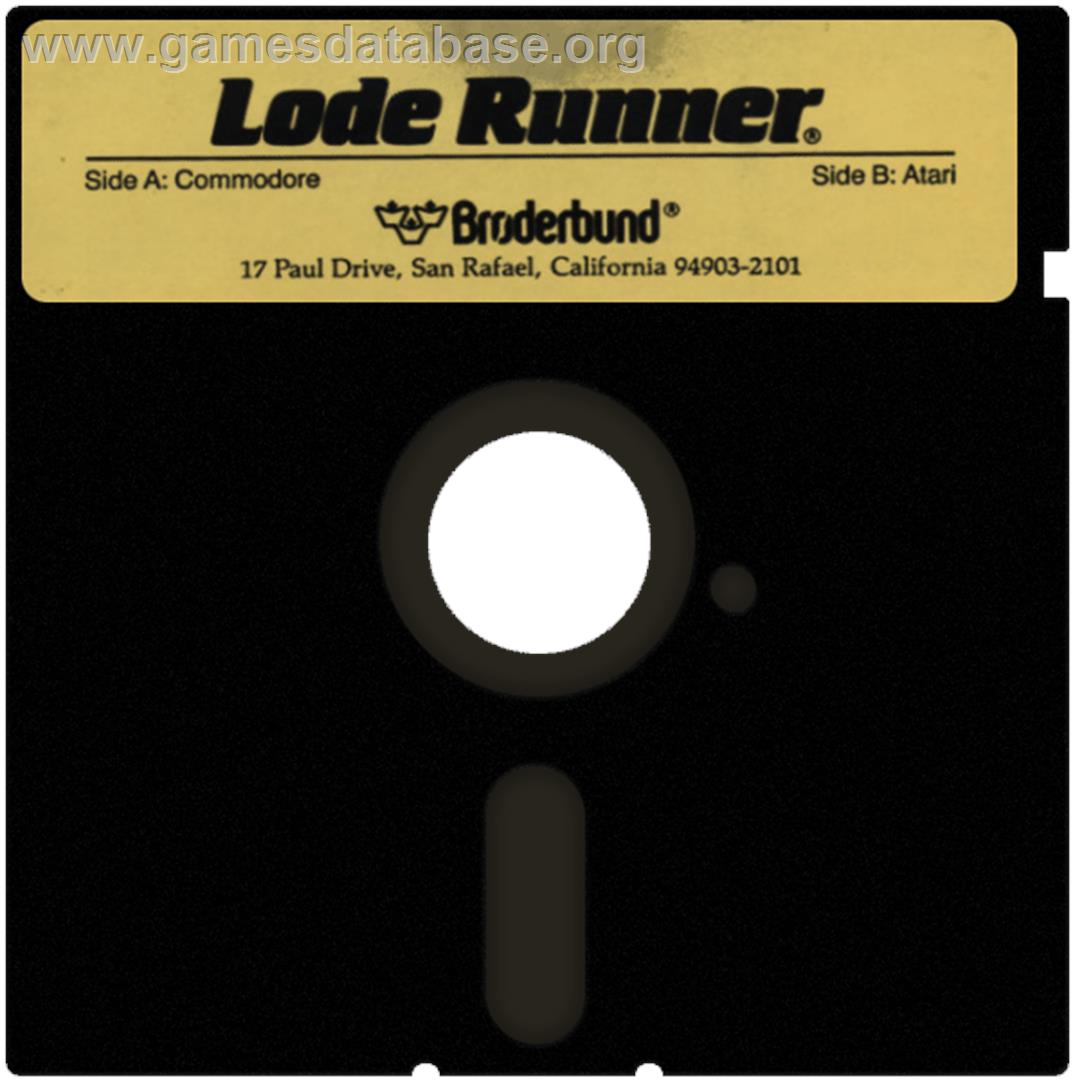 Lode Runner Com. - Commodore 64 - Artwork - Cartridge