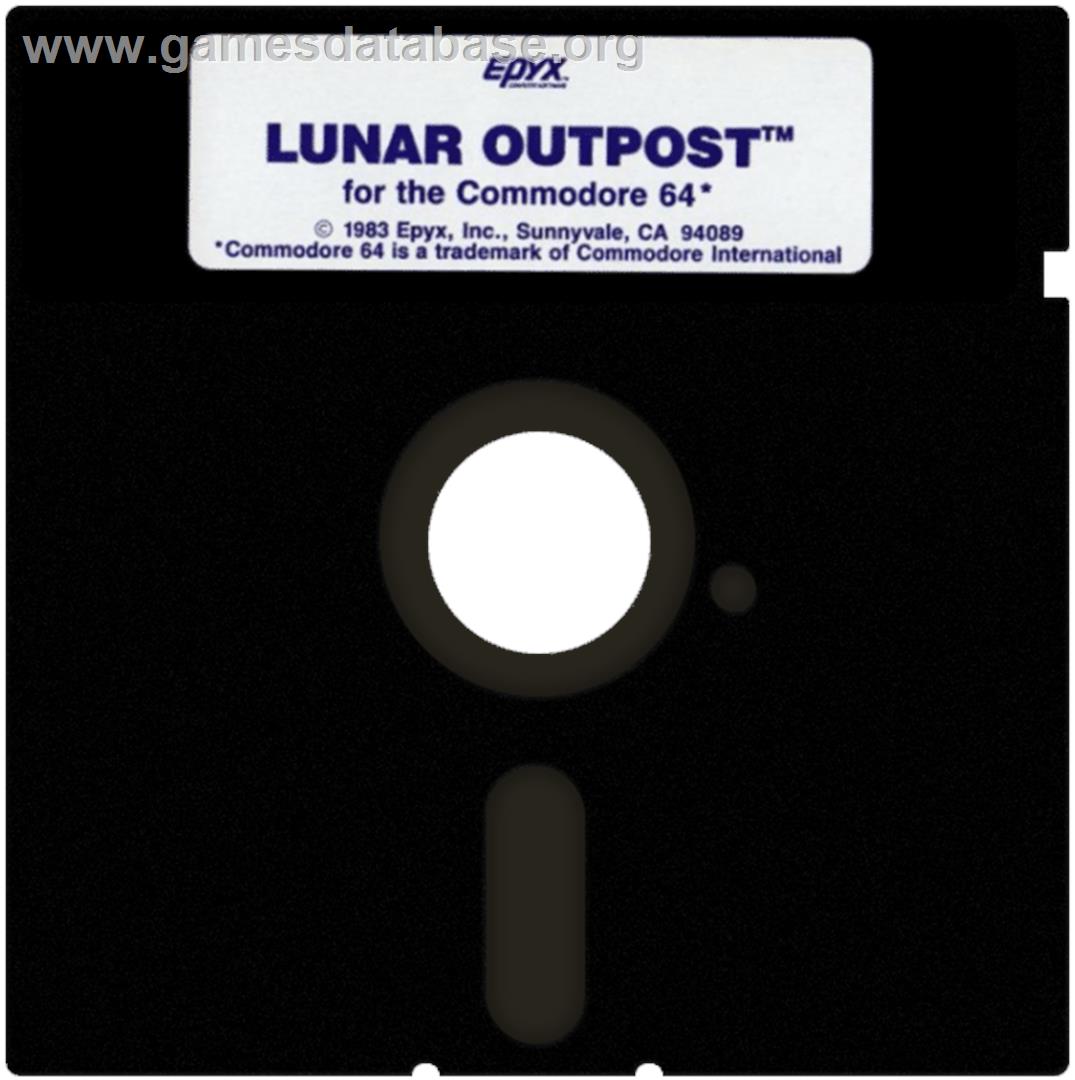 Lunar Outpost - Commodore 64 - Artwork - Cartridge