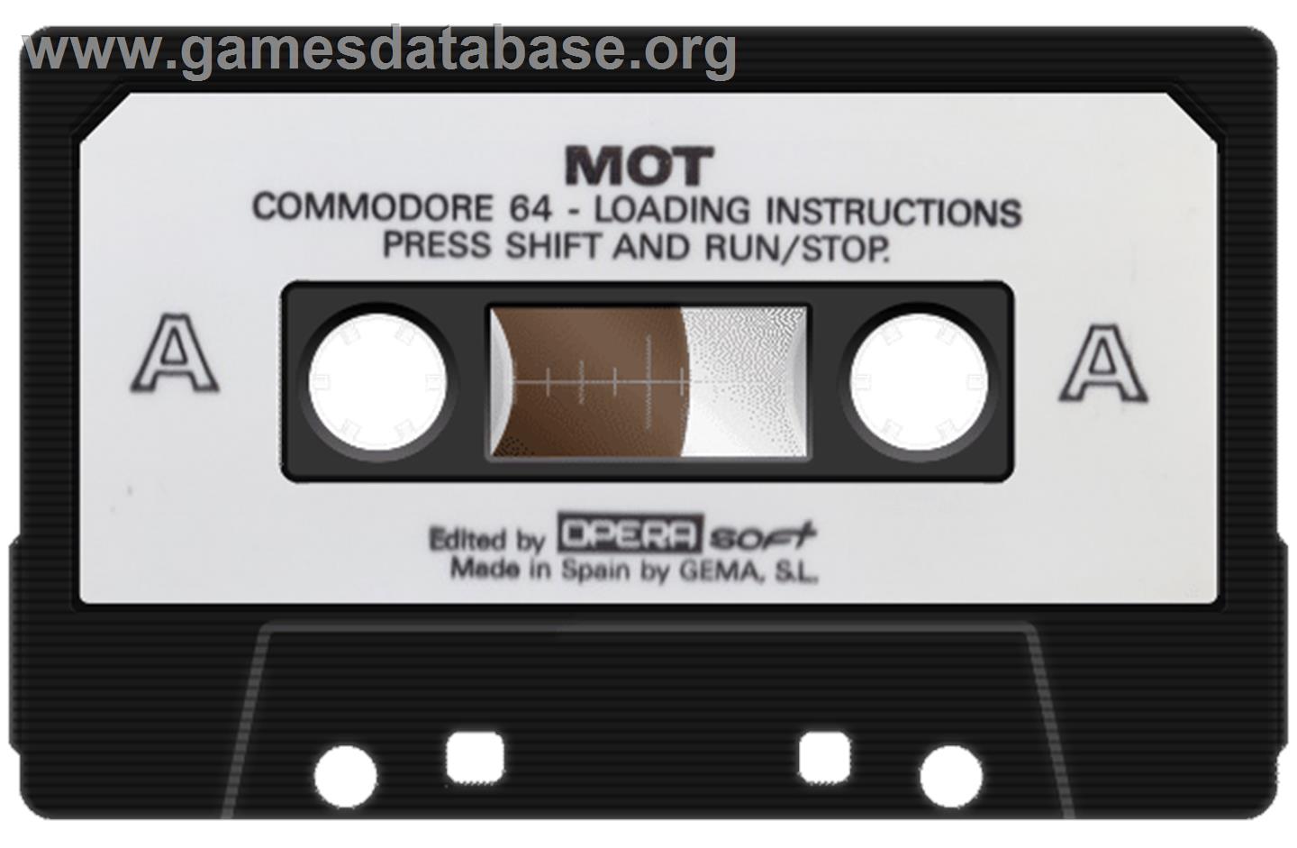 MOT - Commodore 64 - Artwork - Cartridge