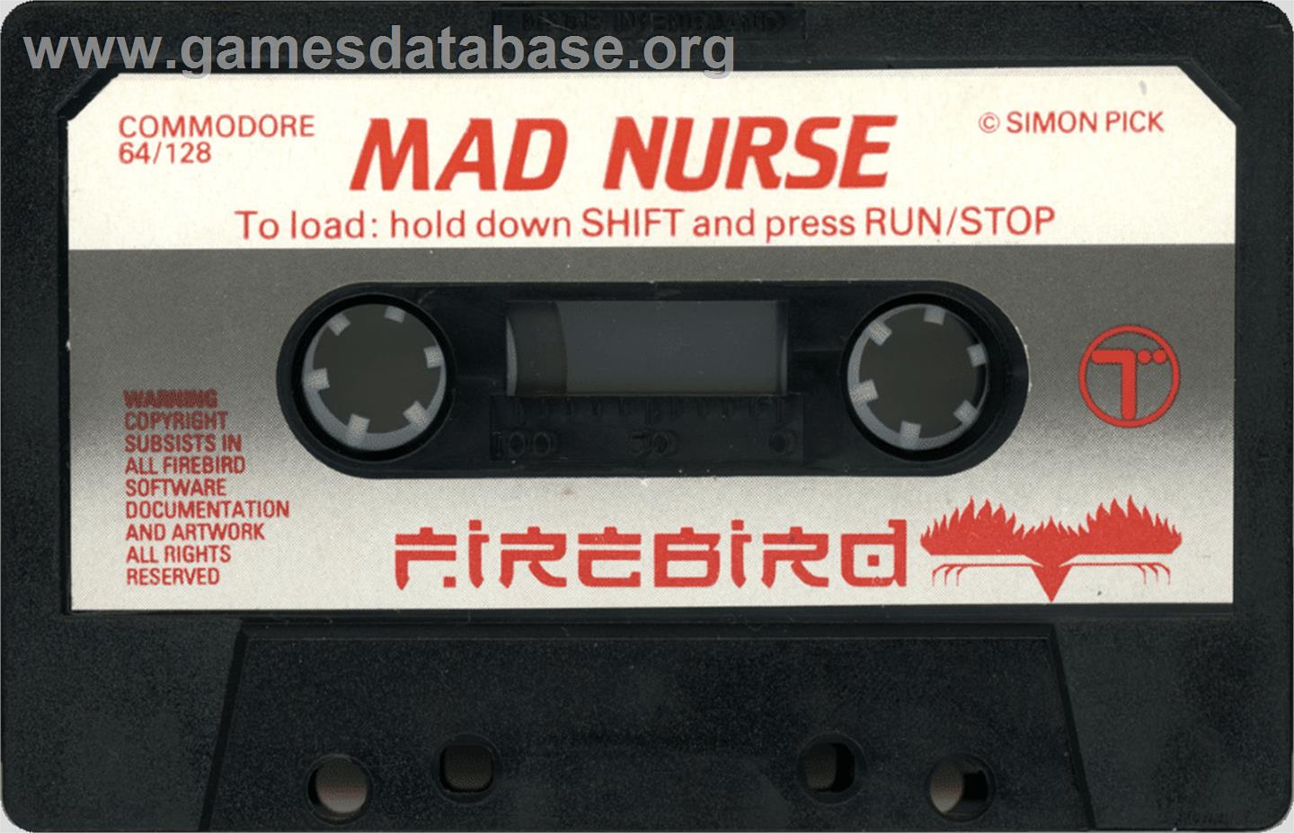 Mad Nurse - Commodore 64 - Artwork - Cartridge