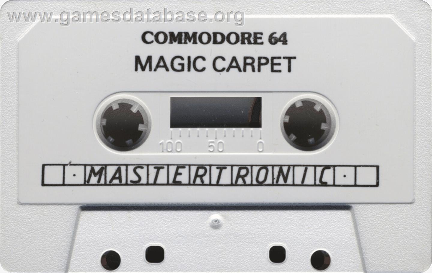 Magic Carpet - Commodore 64 - Artwork - Cartridge
