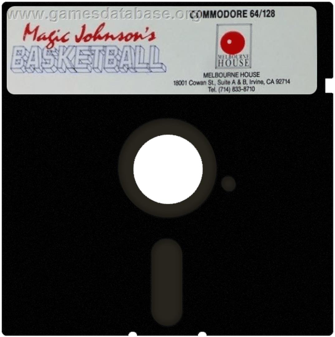 Magic Johnson's Basketball - Commodore 64 - Artwork - Cartridge