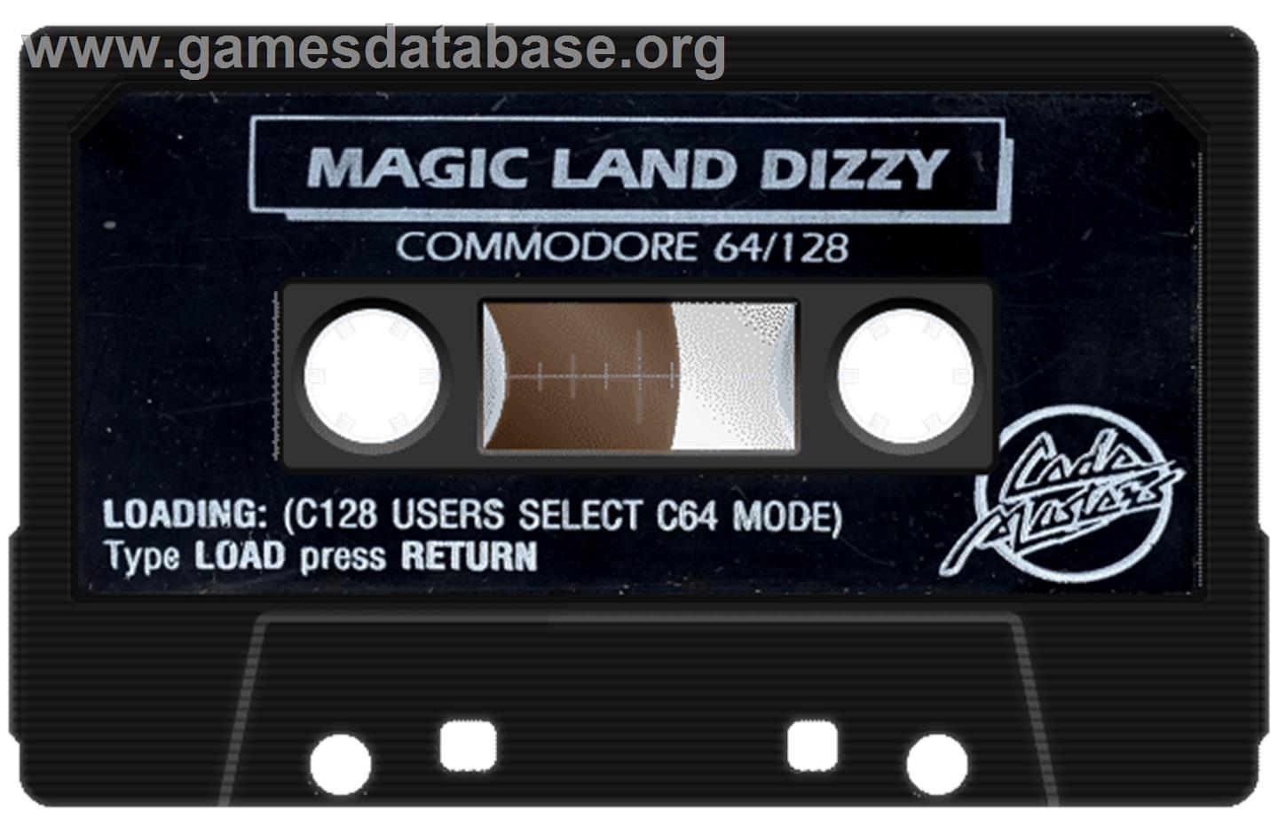 Magicland Dizzy - Commodore 64 - Artwork - Cartridge