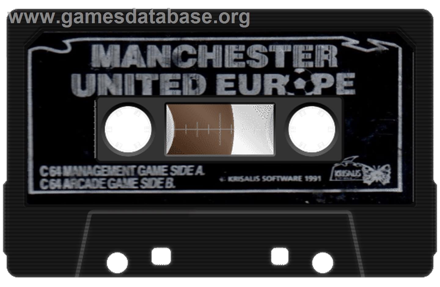 Manchester United Europe - Commodore 64 - Artwork - Cartridge