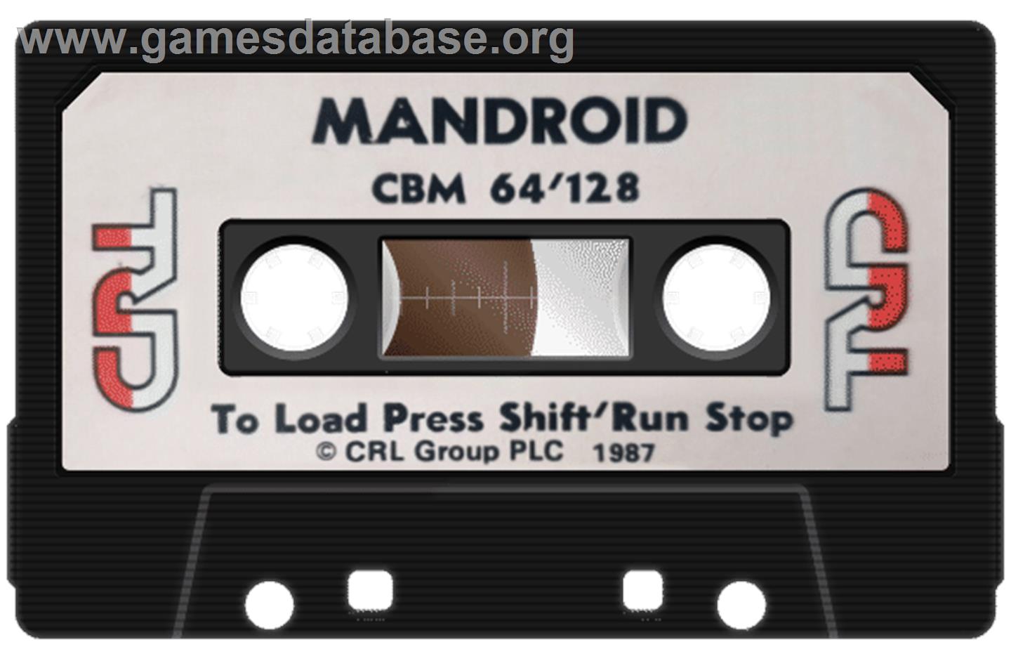 Mandroid - Commodore 64 - Artwork - Cartridge