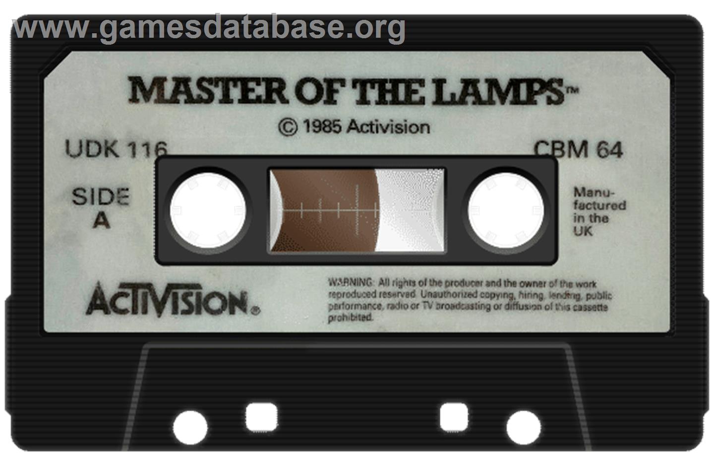 Master of the Lamps - Commodore 64 - Artwork - Cartridge