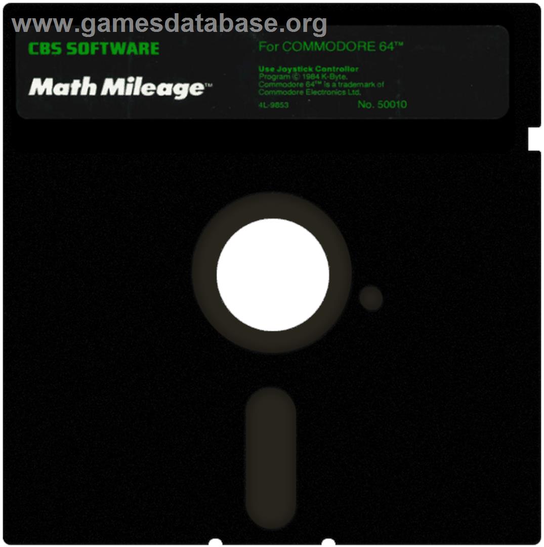 Math Mileage - Commodore 64 - Artwork - Cartridge