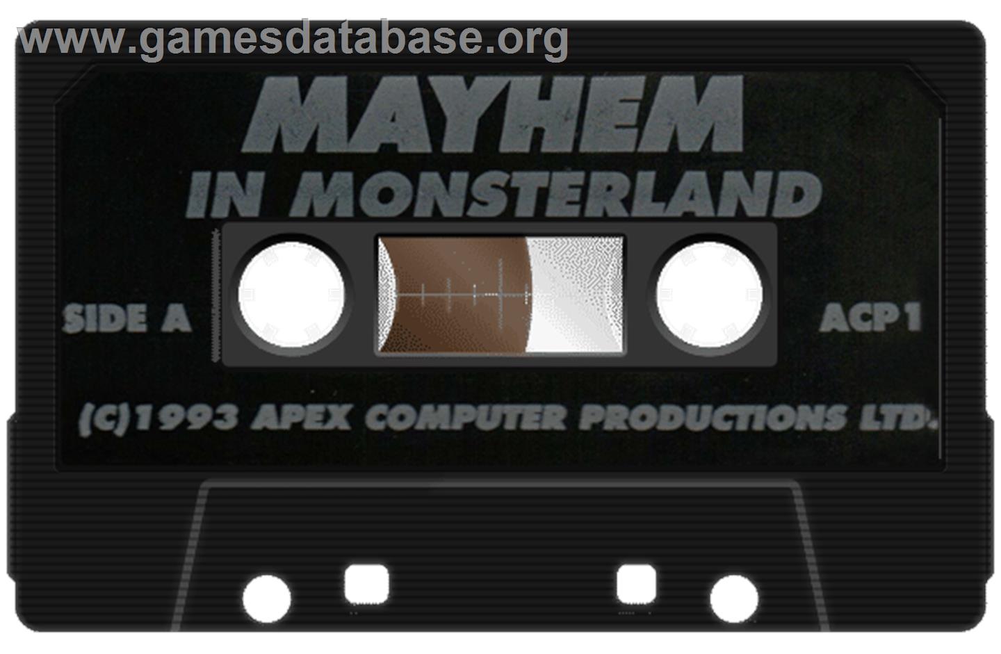 Mayhem in Monsterland - Commodore 64 - Artwork - Cartridge