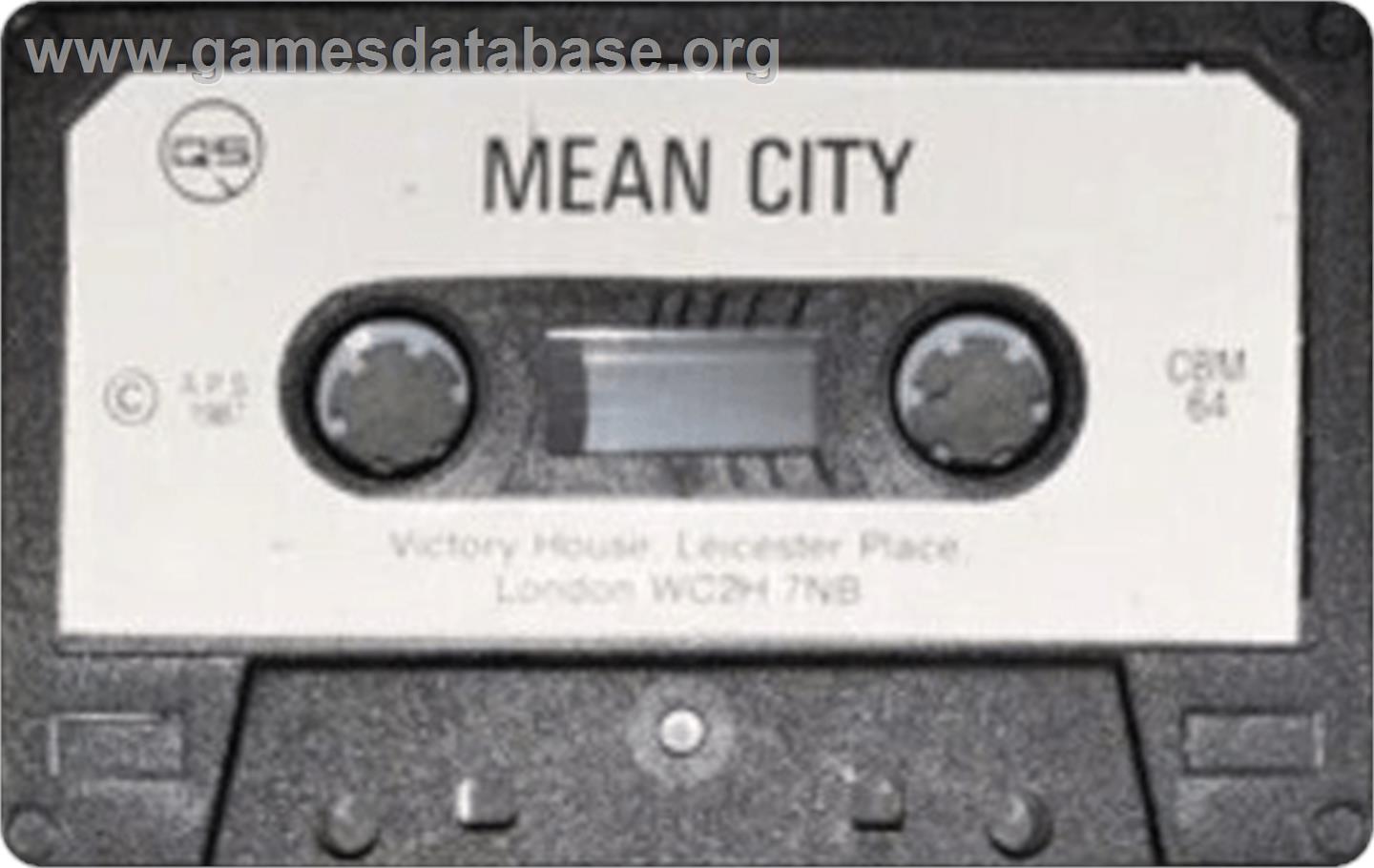 Mean City - Commodore 64 - Artwork - Cartridge