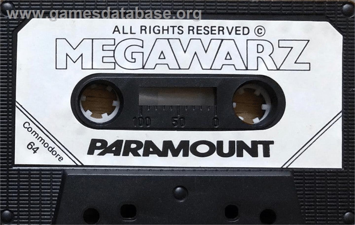 Megawarz - Commodore 64 - Artwork - Cartridge