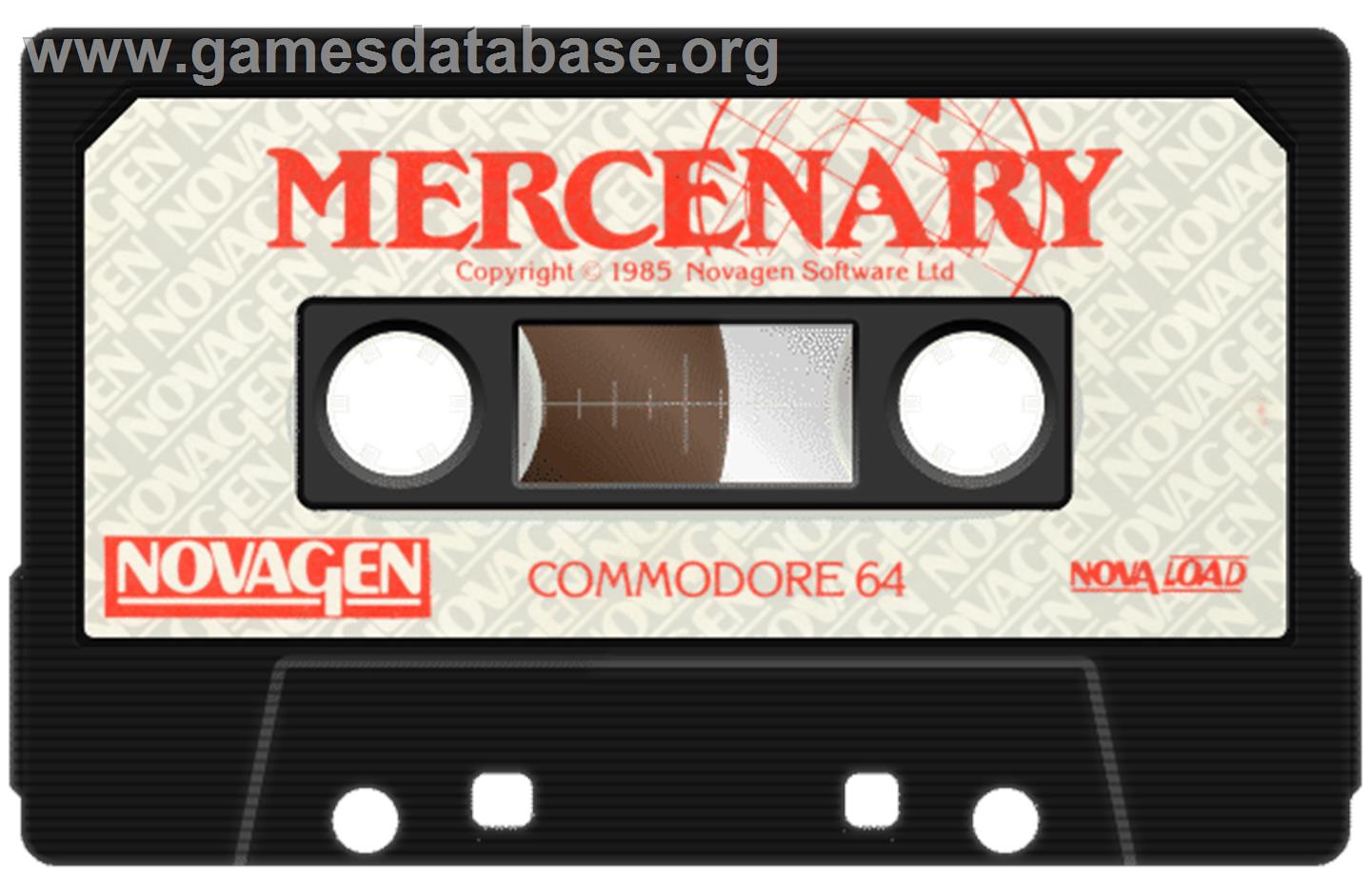 Mercenary: Escape From Targ with the Second City - Commodore 64 - Artwork - Cartridge