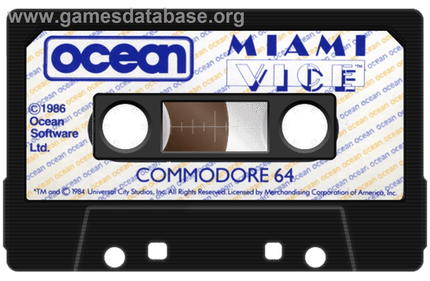 Miami Vice - Commodore 64 - Artwork - Cartridge