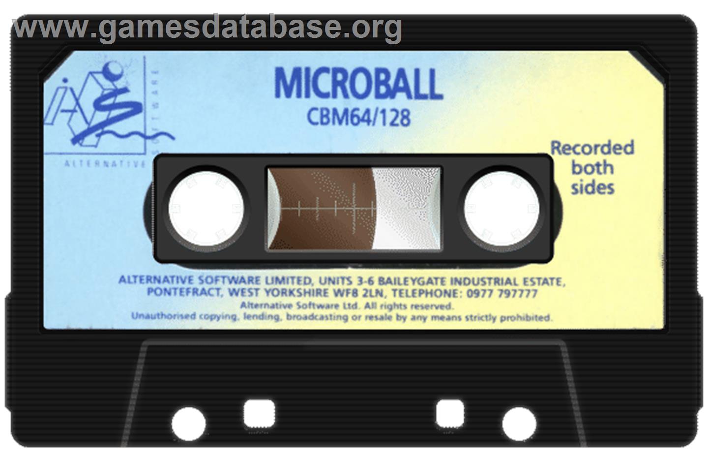 Microball - Commodore 64 - Artwork - Cartridge