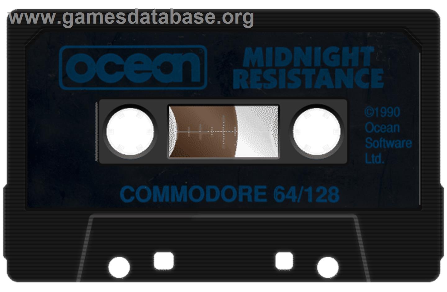 Midnight Resistance - Commodore 64 - Artwork - Cartridge
