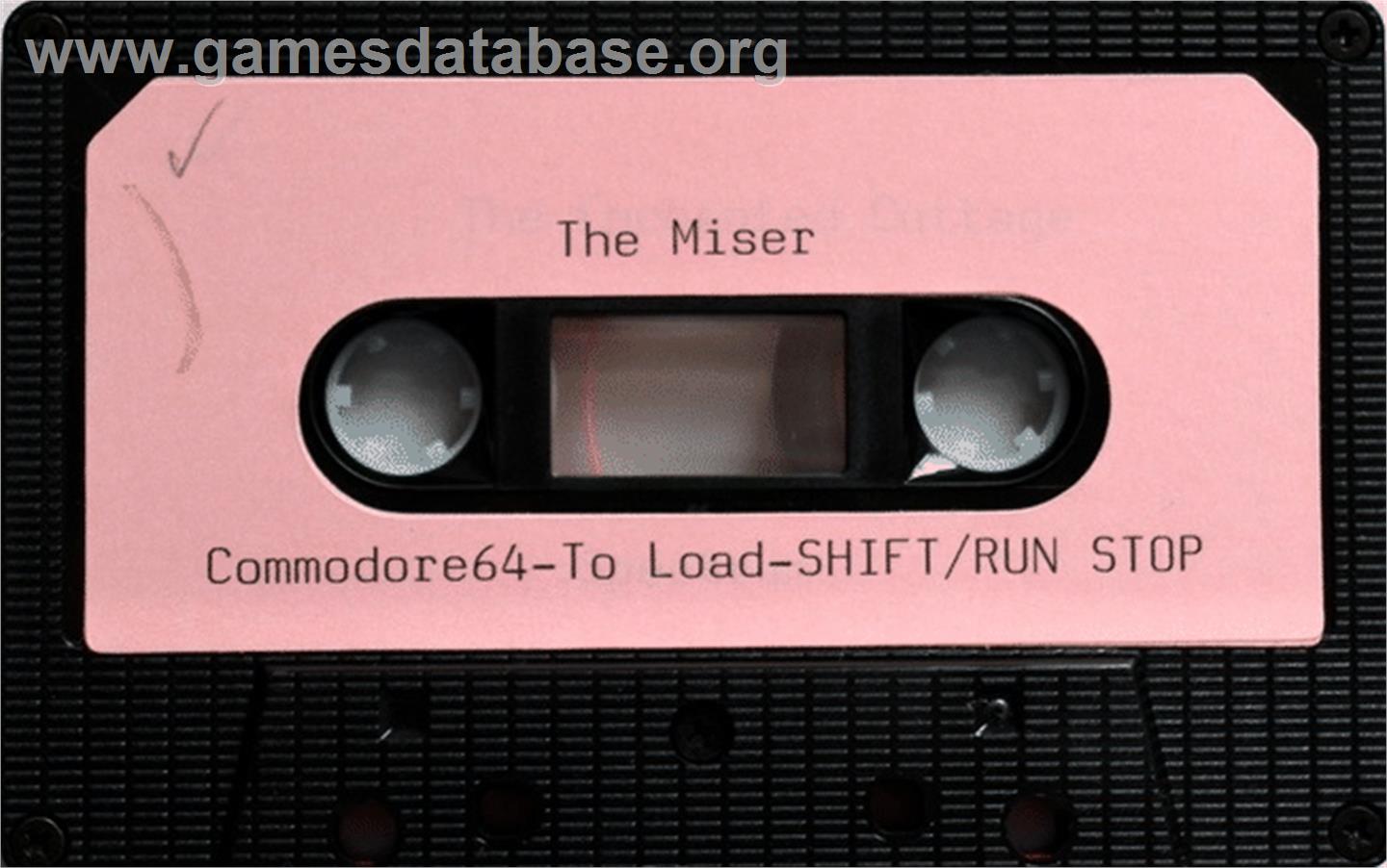 Miser - Commodore 64 - Artwork - Cartridge