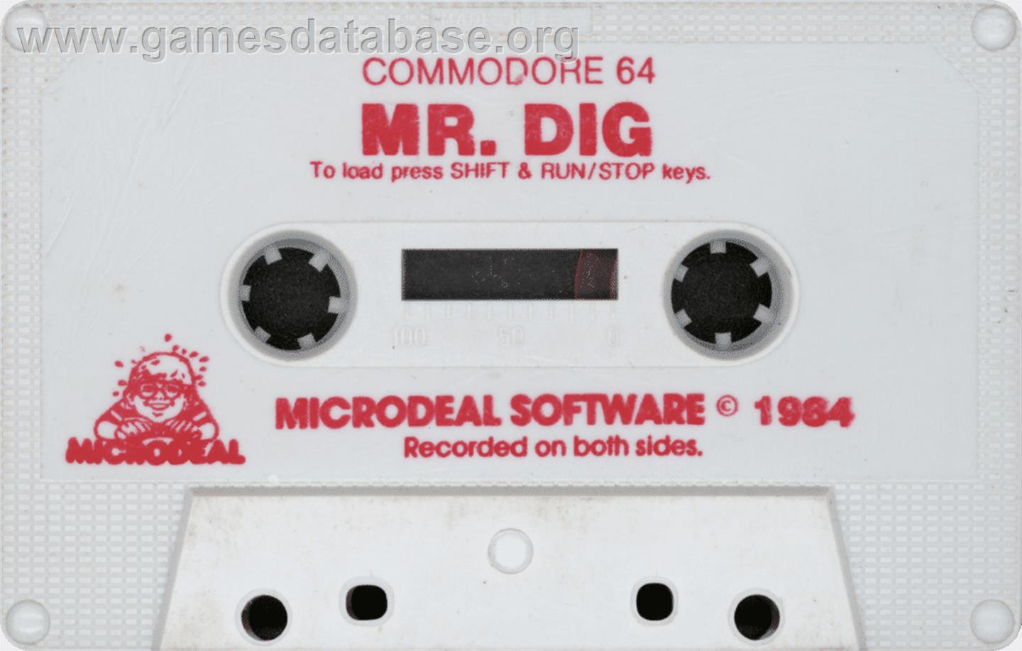 Mr. Dig - Commodore 64 - Artwork - Cartridge