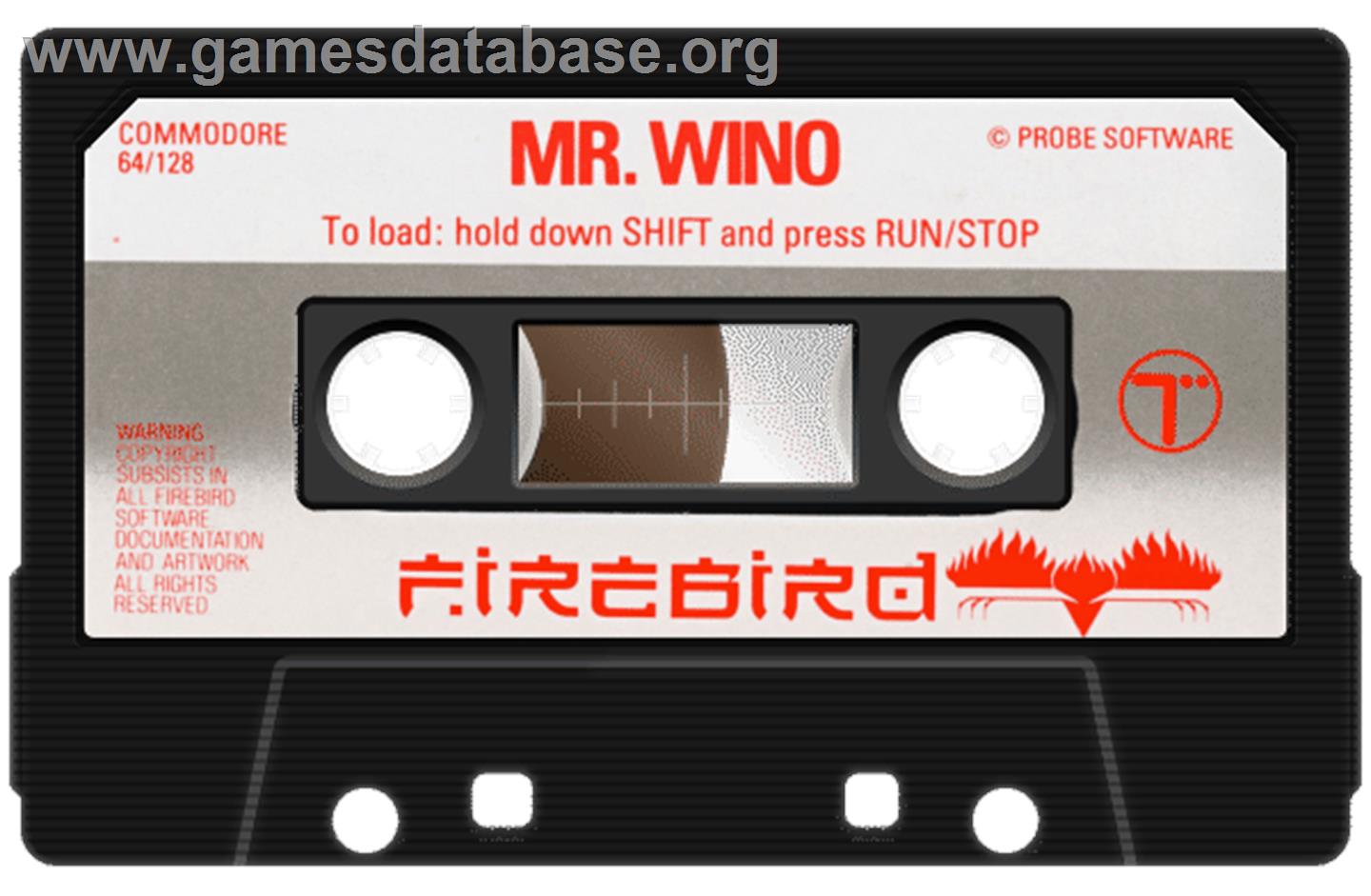 Mr. Wino - Commodore 64 - Artwork - Cartridge