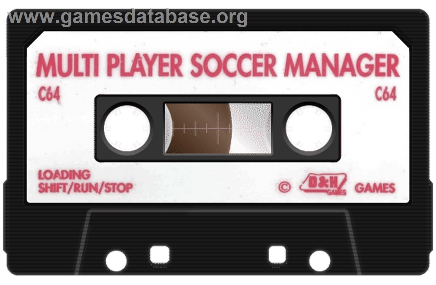 Multi-player Soccer Manager - Commodore 64 - Artwork - Cartridge