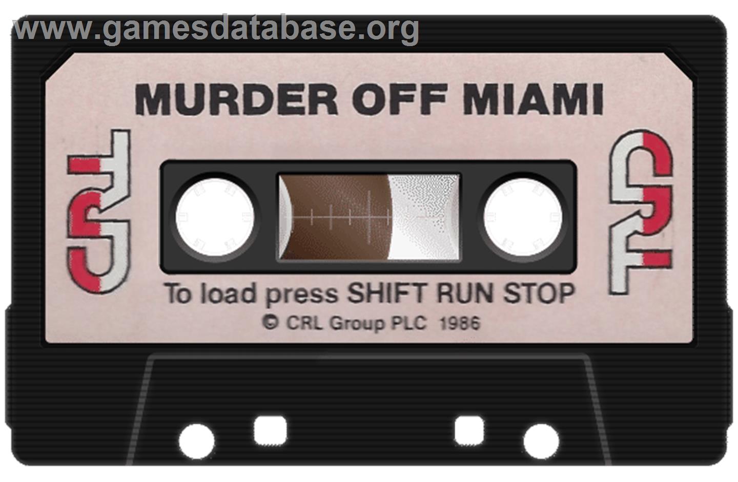 Murder Off Miami - Commodore 64 - Artwork - Cartridge