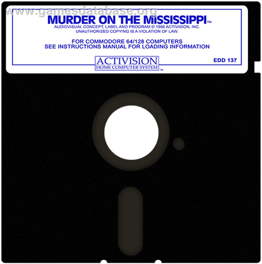 Murder on the Mississippi - Commodore 64 - Artwork - Cartridge