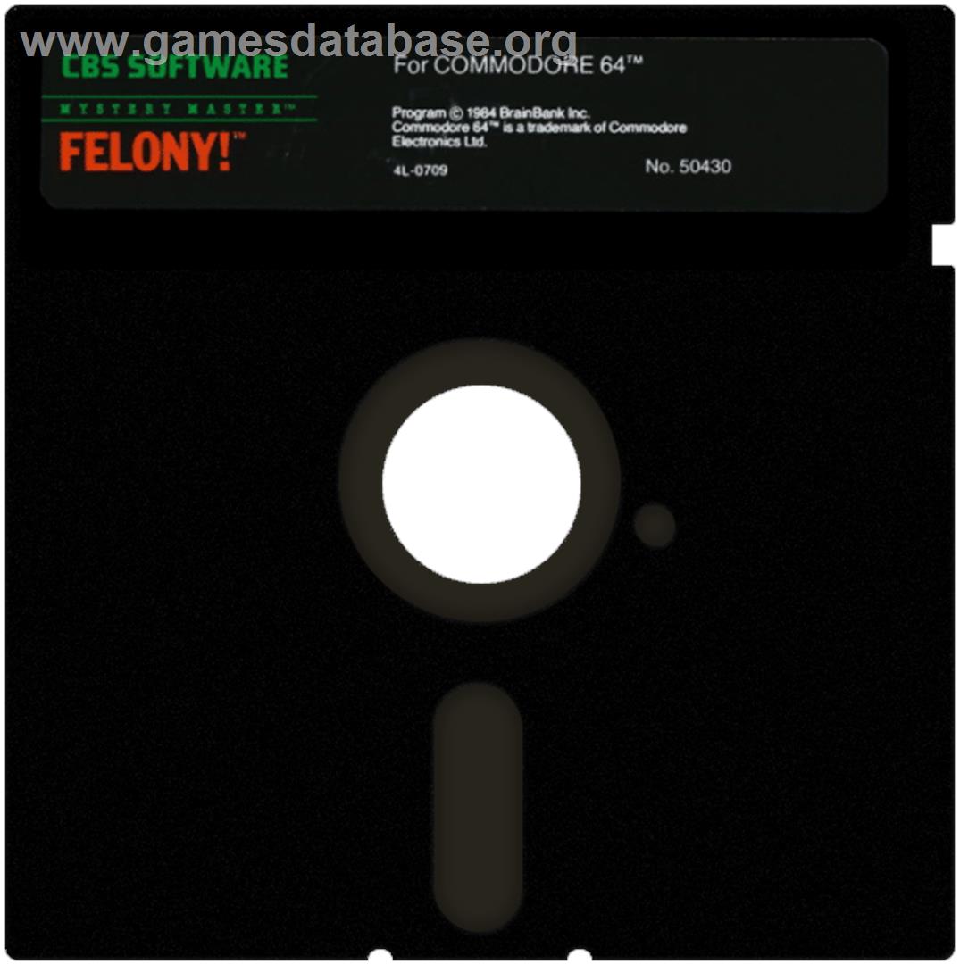 Mystery Master: Felony! - Commodore 64 - Artwork - Cartridge