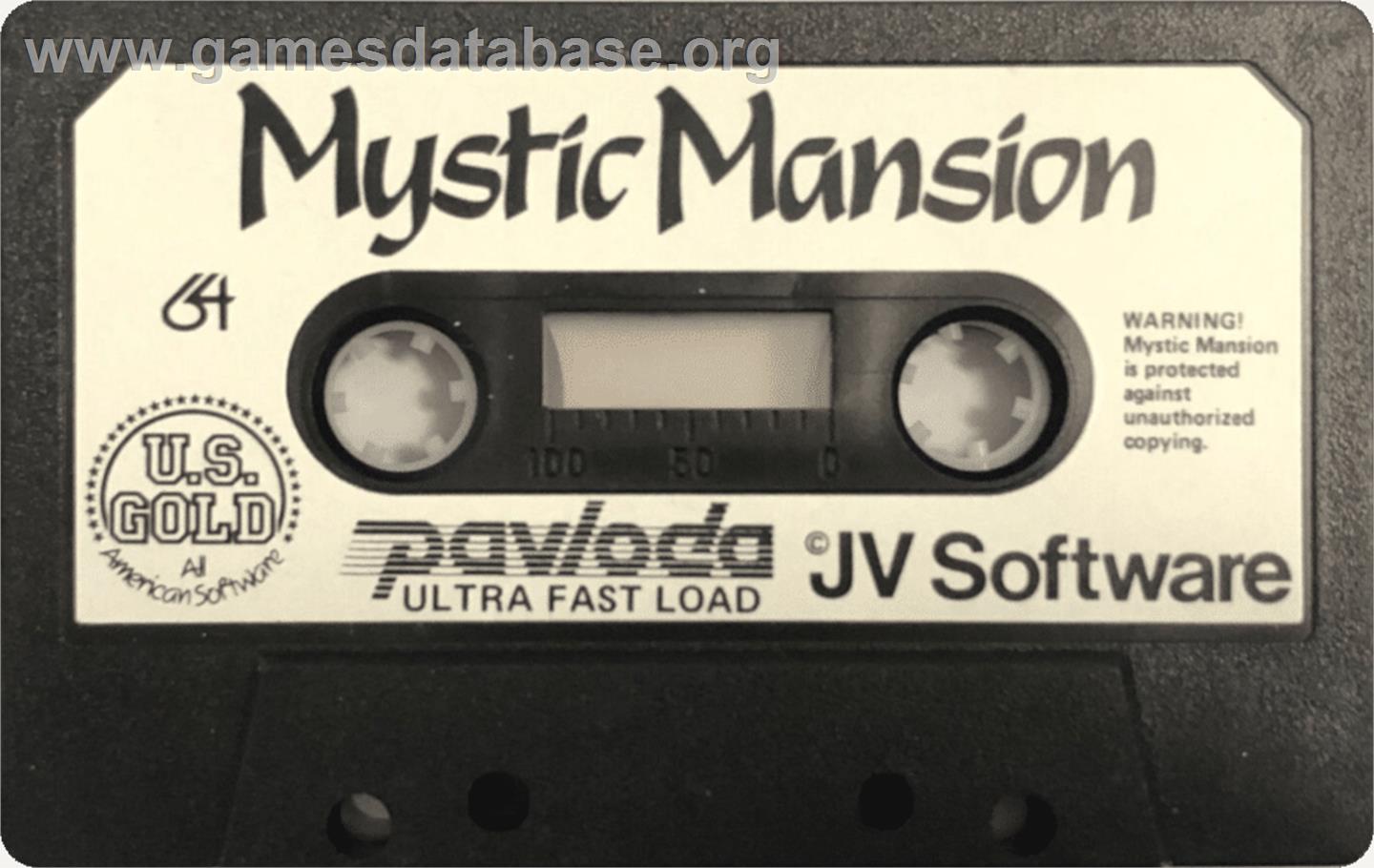 Mystic Mansion - Commodore 64 - Artwork - Cartridge