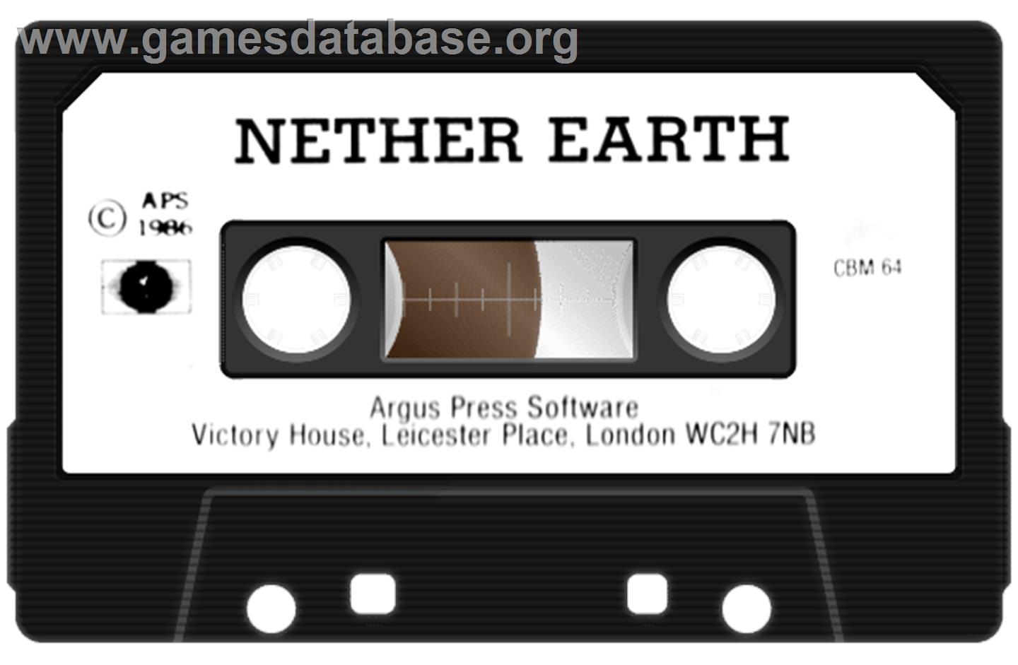 Nether Earth - Commodore 64 - Artwork - Cartridge