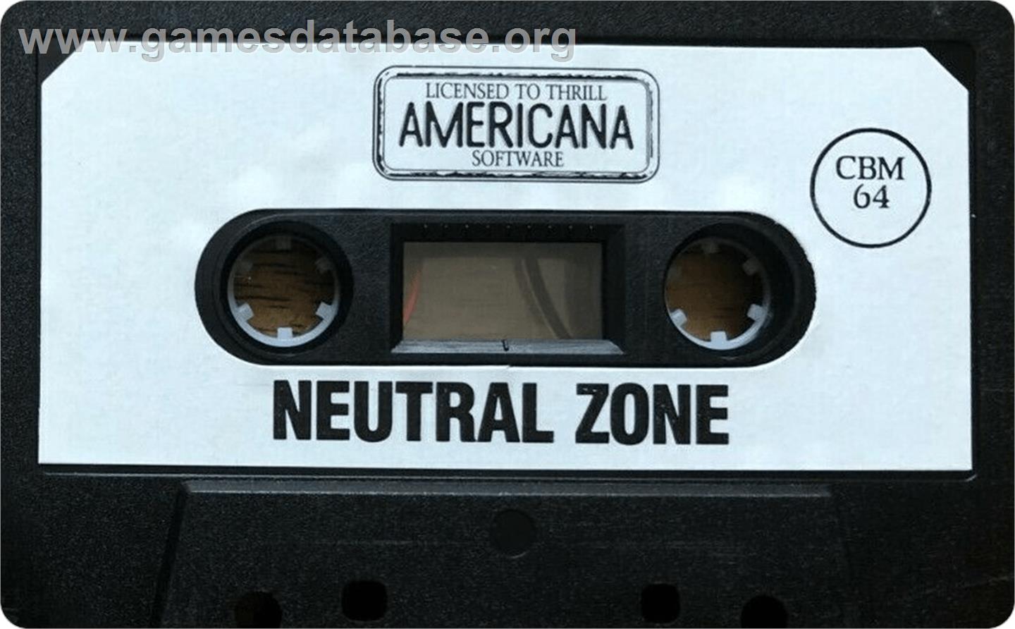 Neutral Zone - Commodore 64 - Artwork - Cartridge