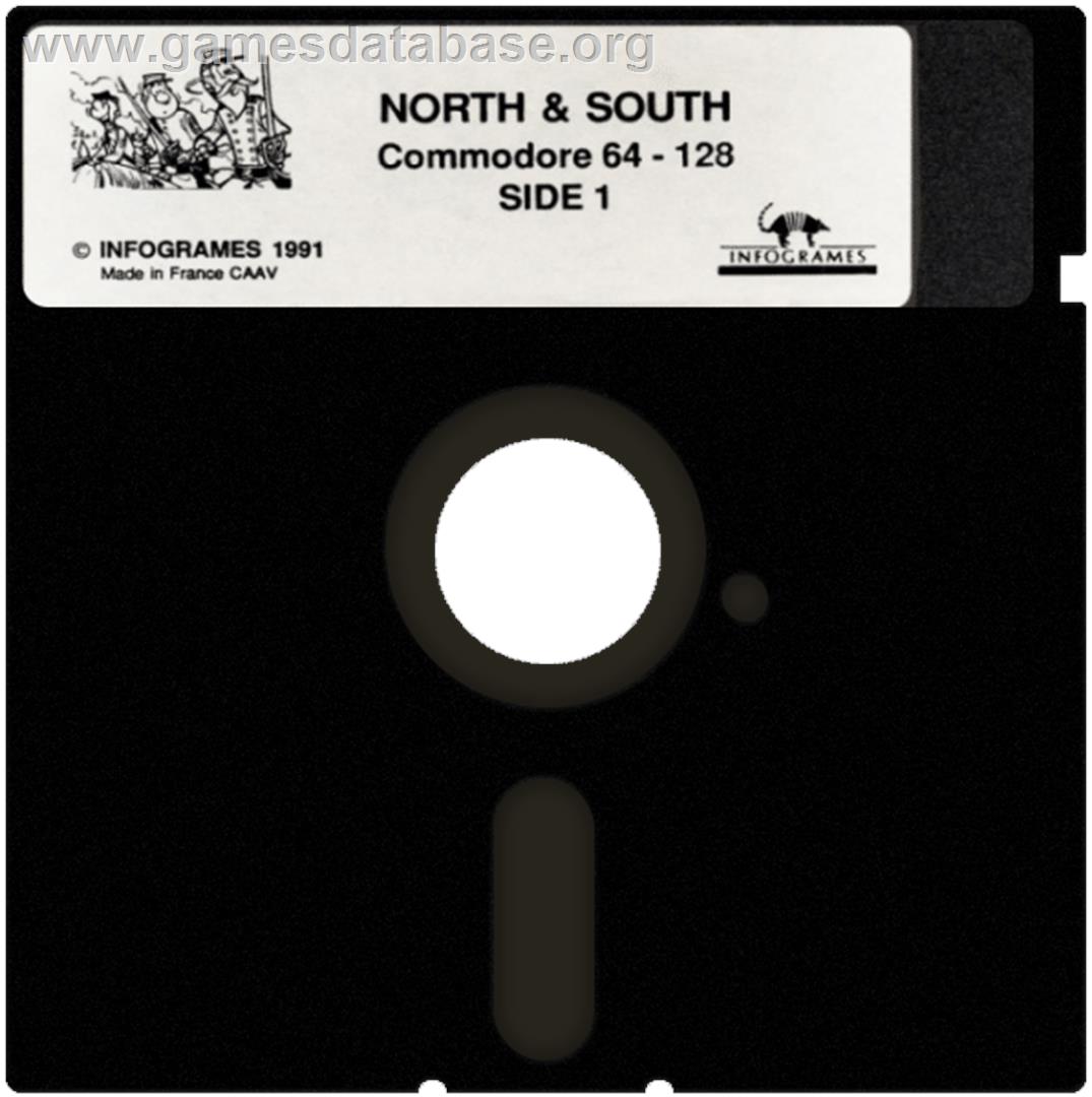 North And South (Infogrames) - Commodore 64 - Artwork - Cartridge