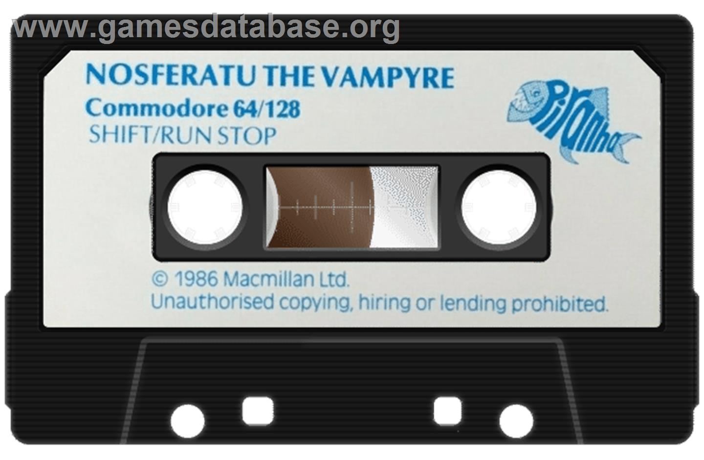 Nosferatu the Vampyre - Commodore 64 - Artwork - Cartridge