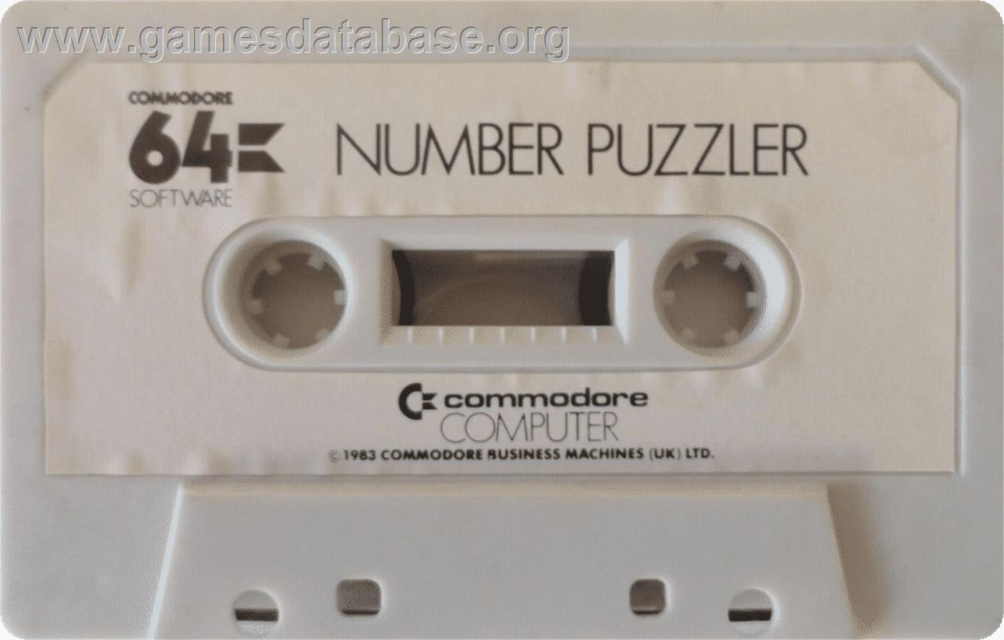 Number Puzzler - Commodore 64 - Artwork - Cartridge