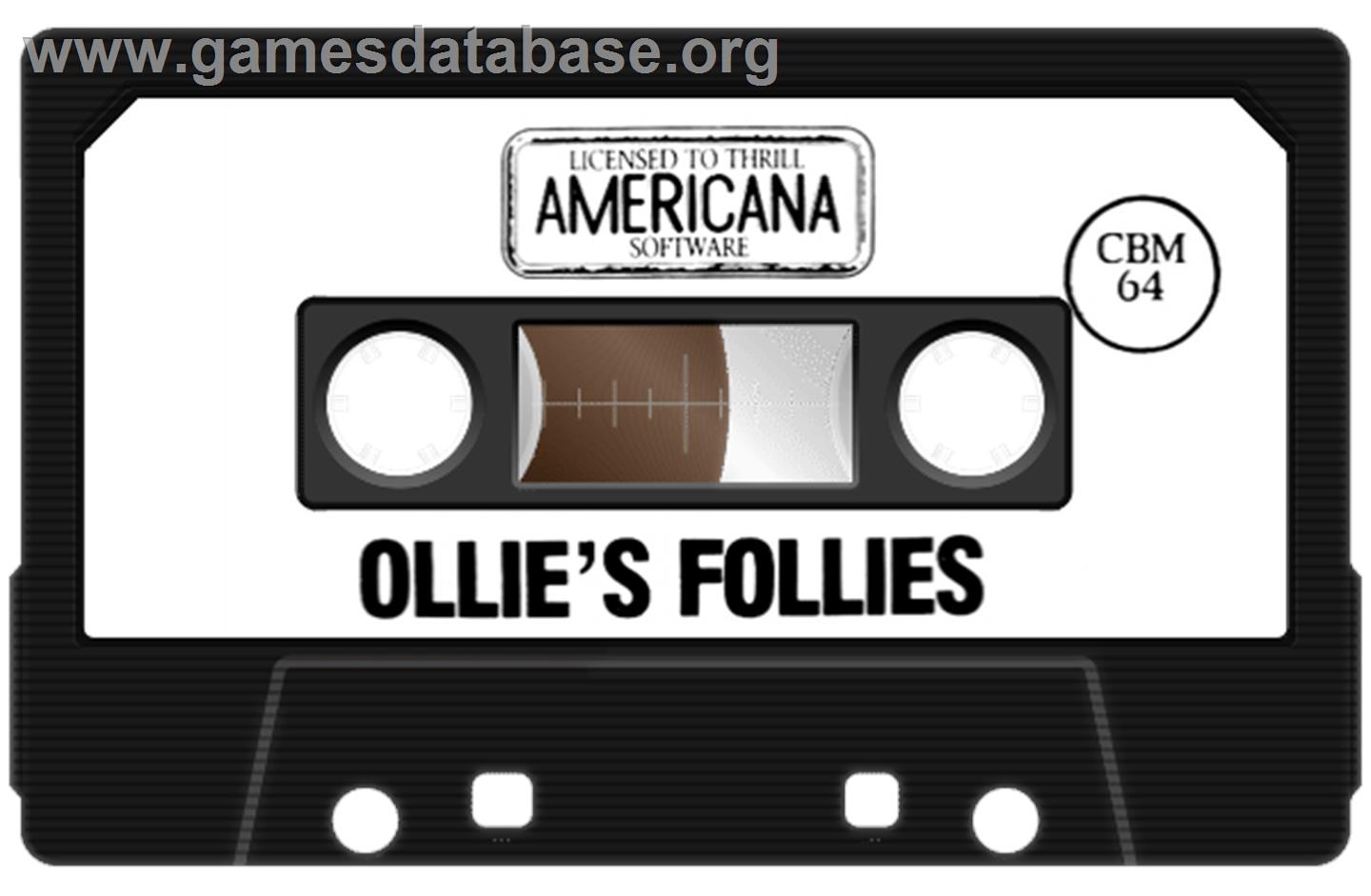Ollie's Follies - Commodore 64 - Artwork - Cartridge