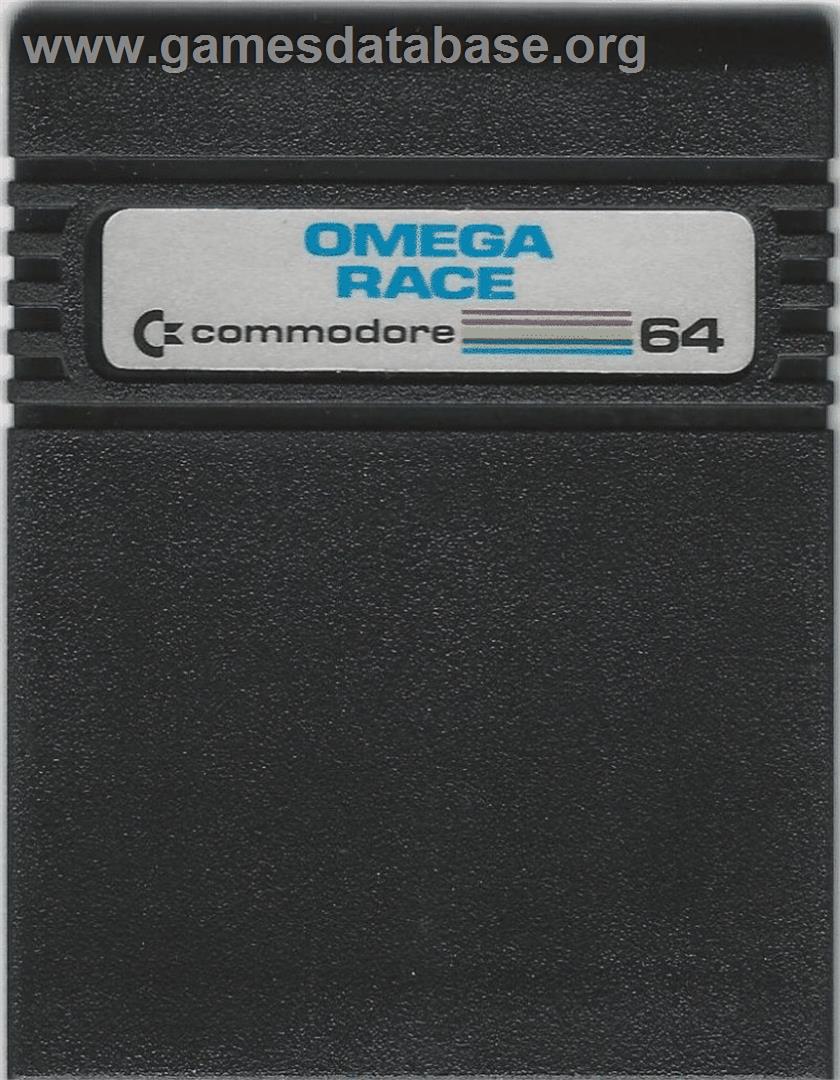 Omega Race (MAX) - Commodore 64 - Artwork - Cartridge